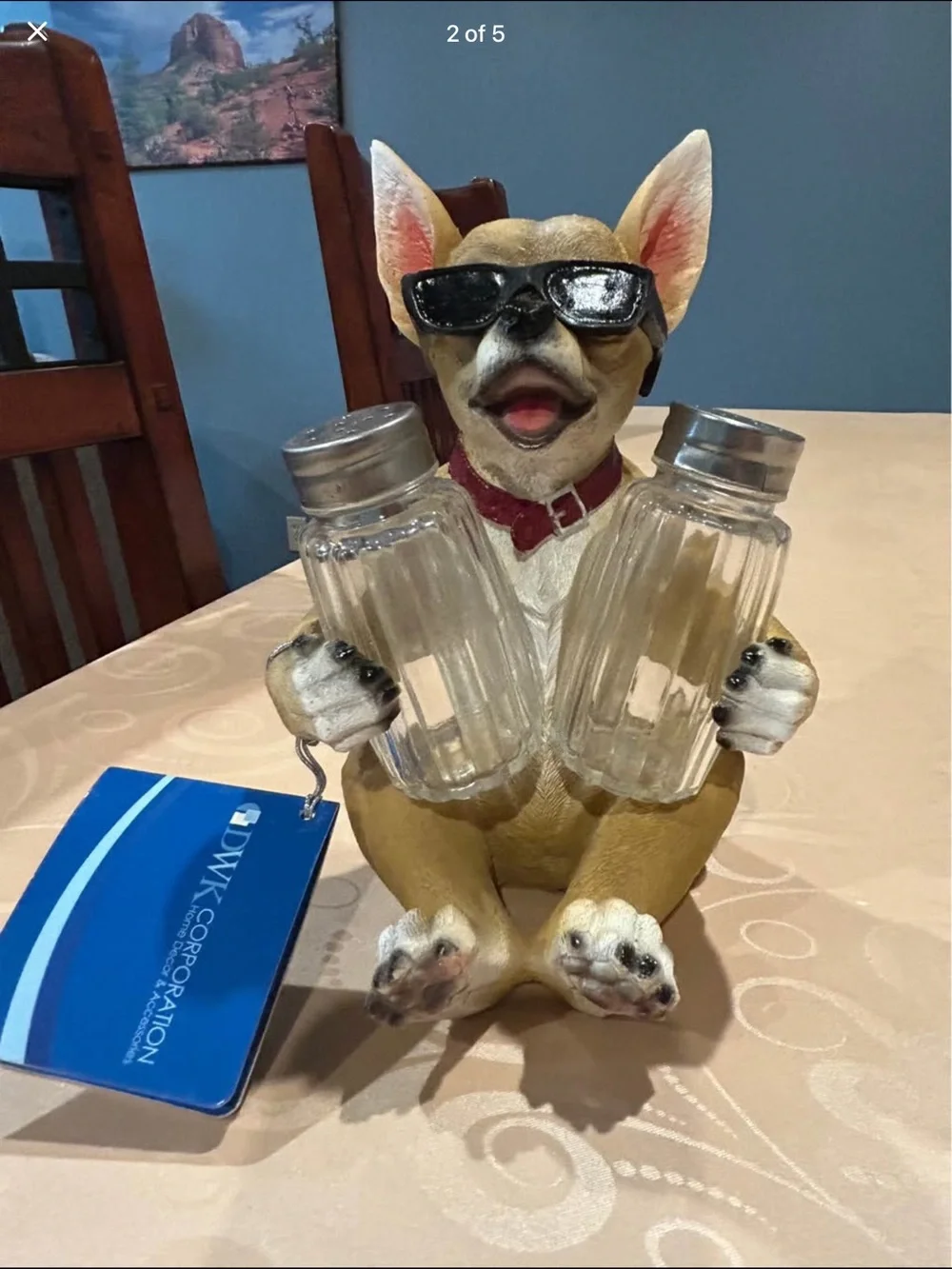 New - Chihuahua Dog Salt and Pepper Shaker Set